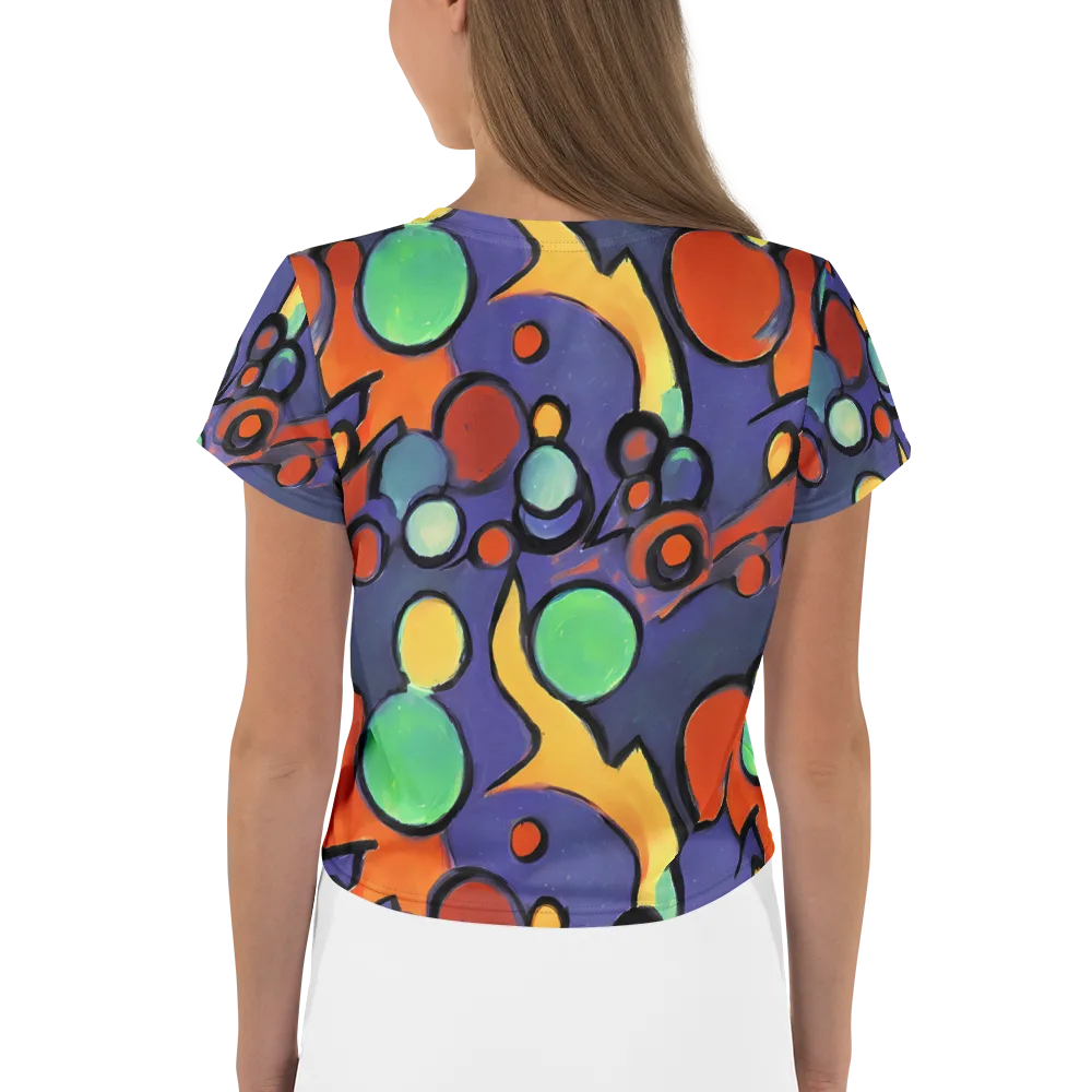 Cosmic Bubblegum on Crop Tee — Back