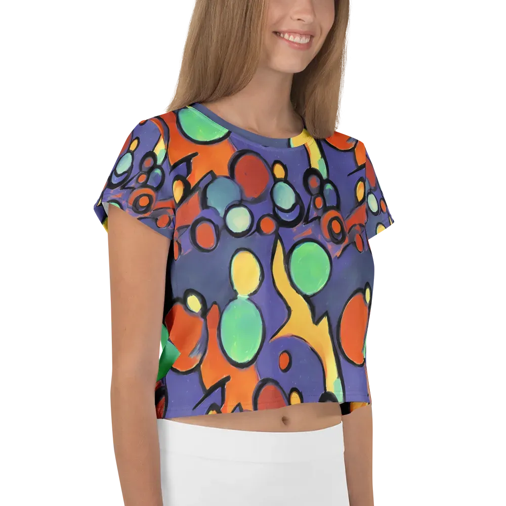 Cosmic Bubblegum on Crop Tee — Right