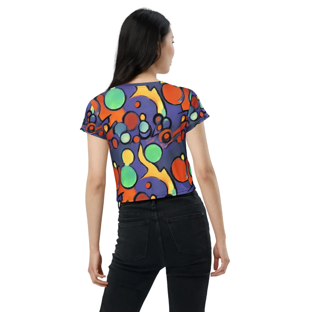 Cosmic Bubblegum on Crop Tee — Back