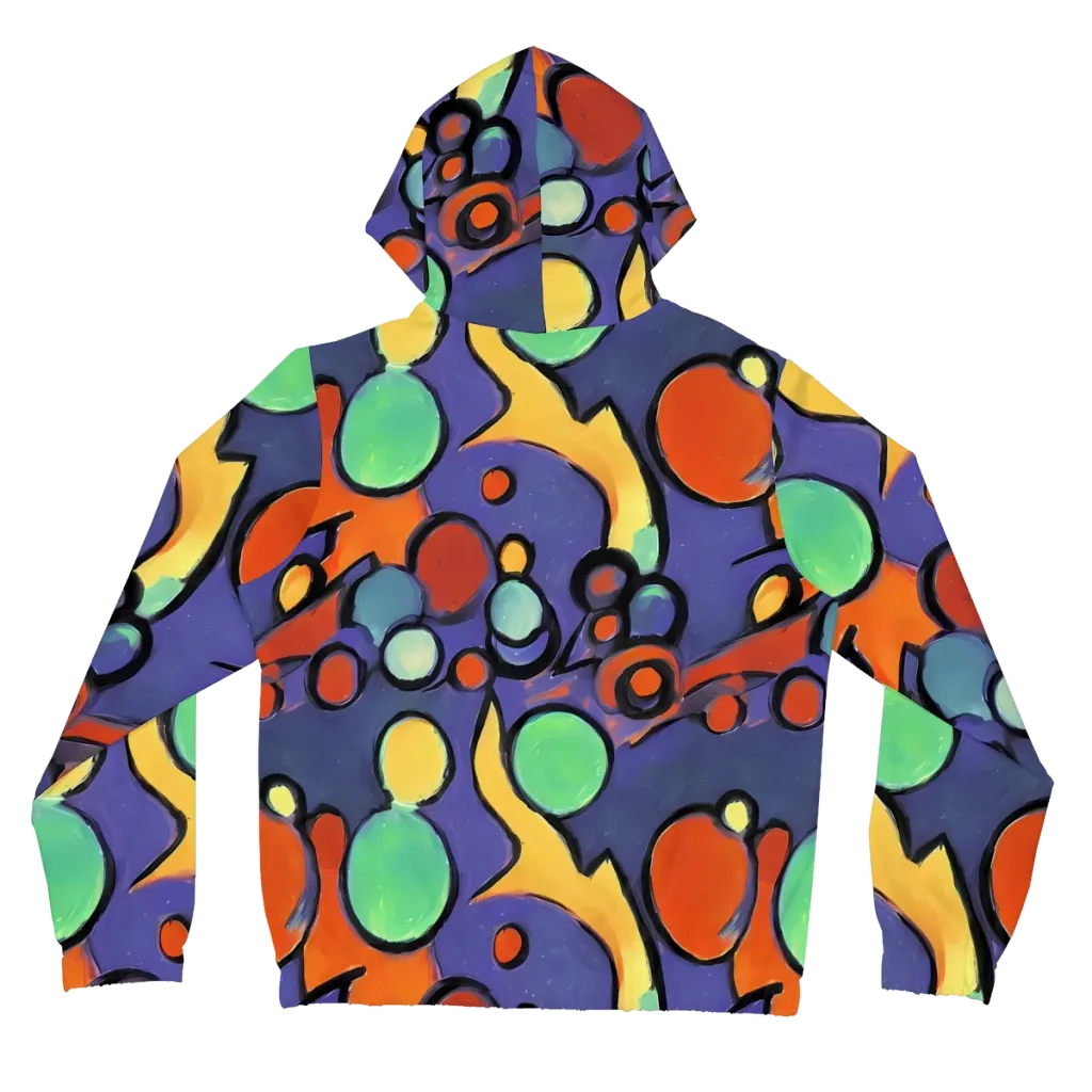 Cosmic Bubblegum on Women's Full-Zip Hoodie — Back