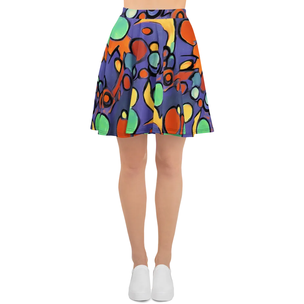 Cosmic Bubblegum on Skater Skirt — Front