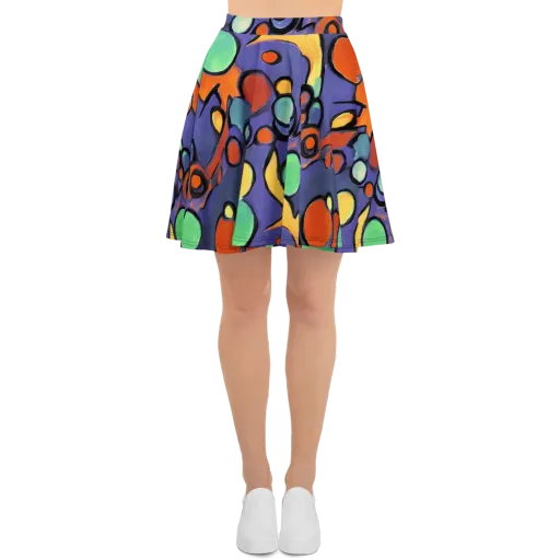 Cosmic Bubblegum on a Skater Skirt