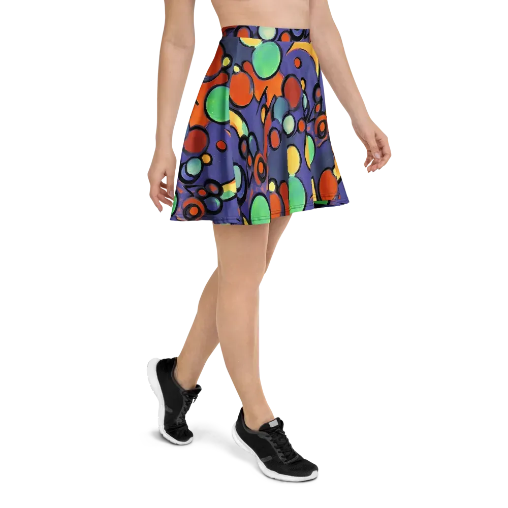 Cosmic Bubblegum on Skater Skirt — Right