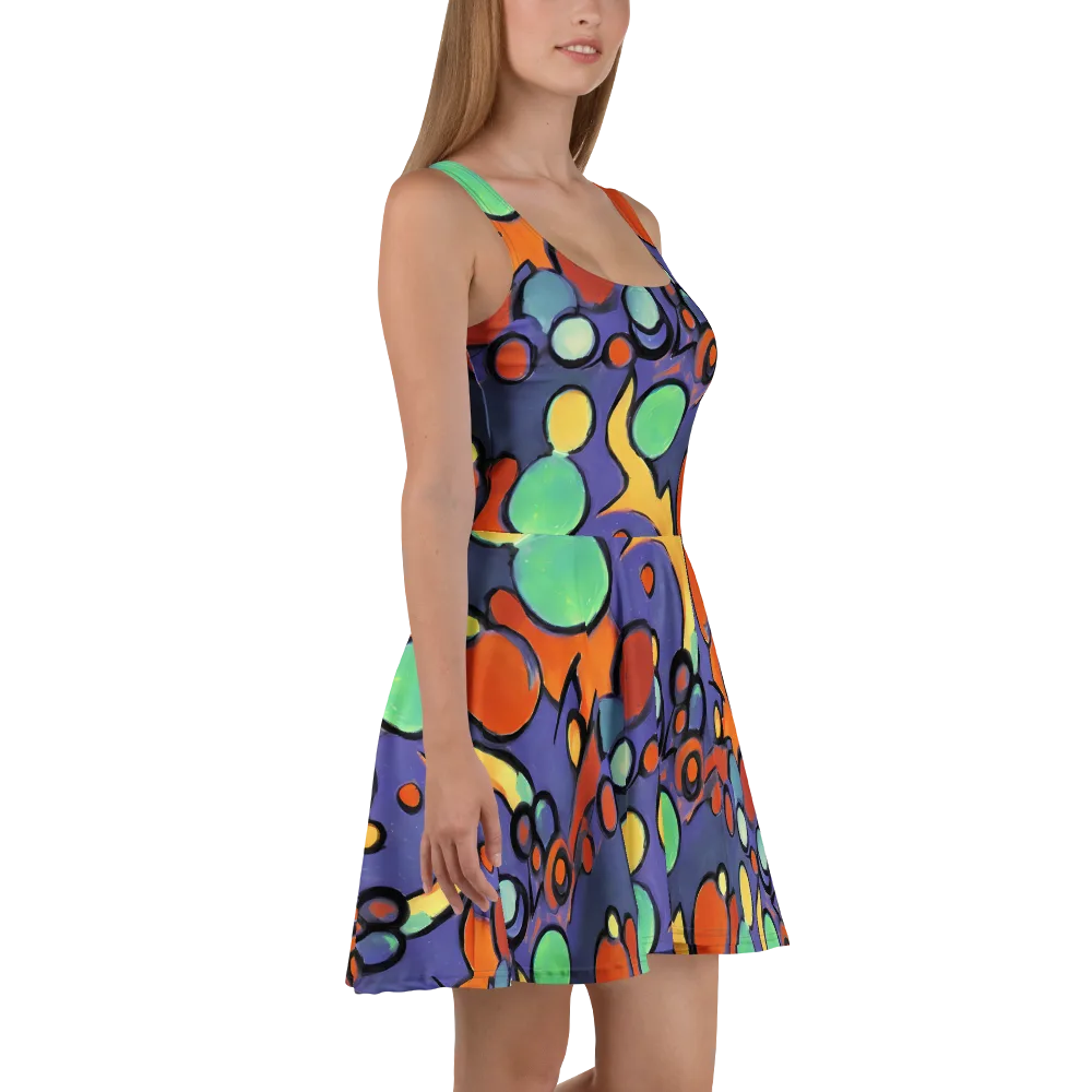 Cosmic Bubblegum on Skater Dress — Right