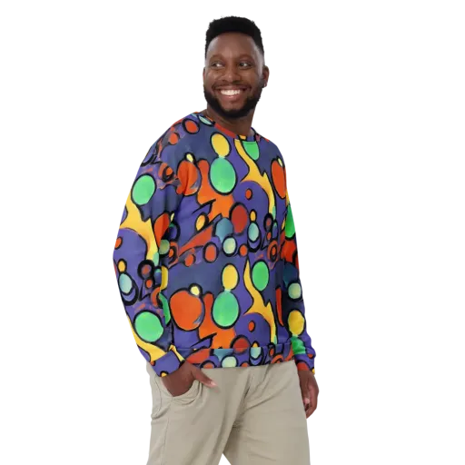Cosmic Bubblegum on a Sweatshirt