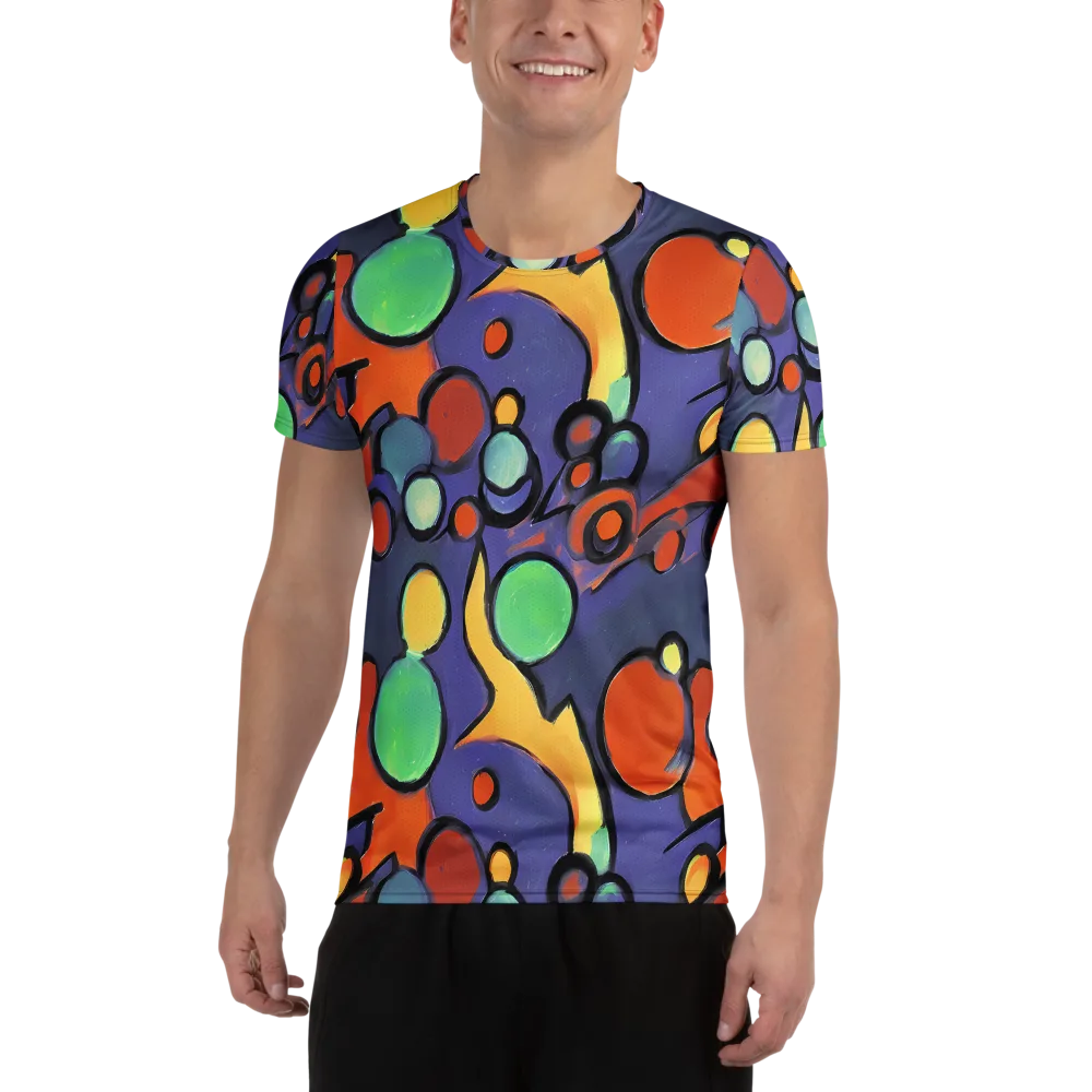 Cosmic Bubblegum on Men's Athletic T-Shirt — Front