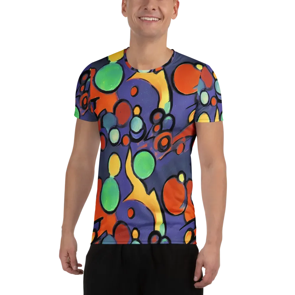 Cosmic Bubblegum on Men's Athletic T-Shirt — Front