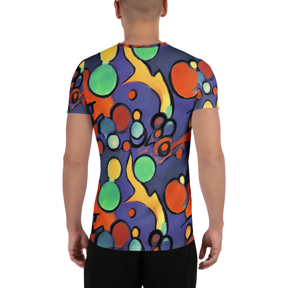 Cosmic Bubblegum on Men's Athletic T-Shirt — Back