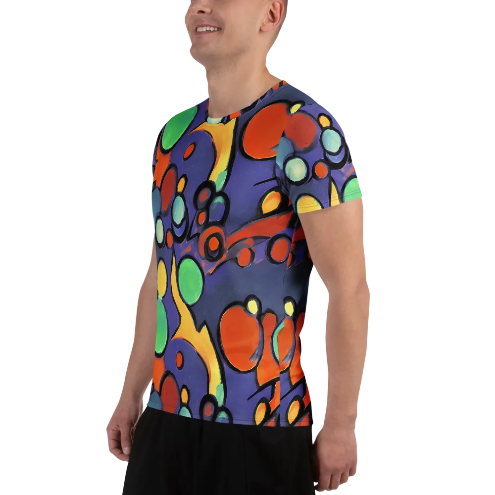 Cosmic Bubblegum on Men's Athletic T-Shirt — Left