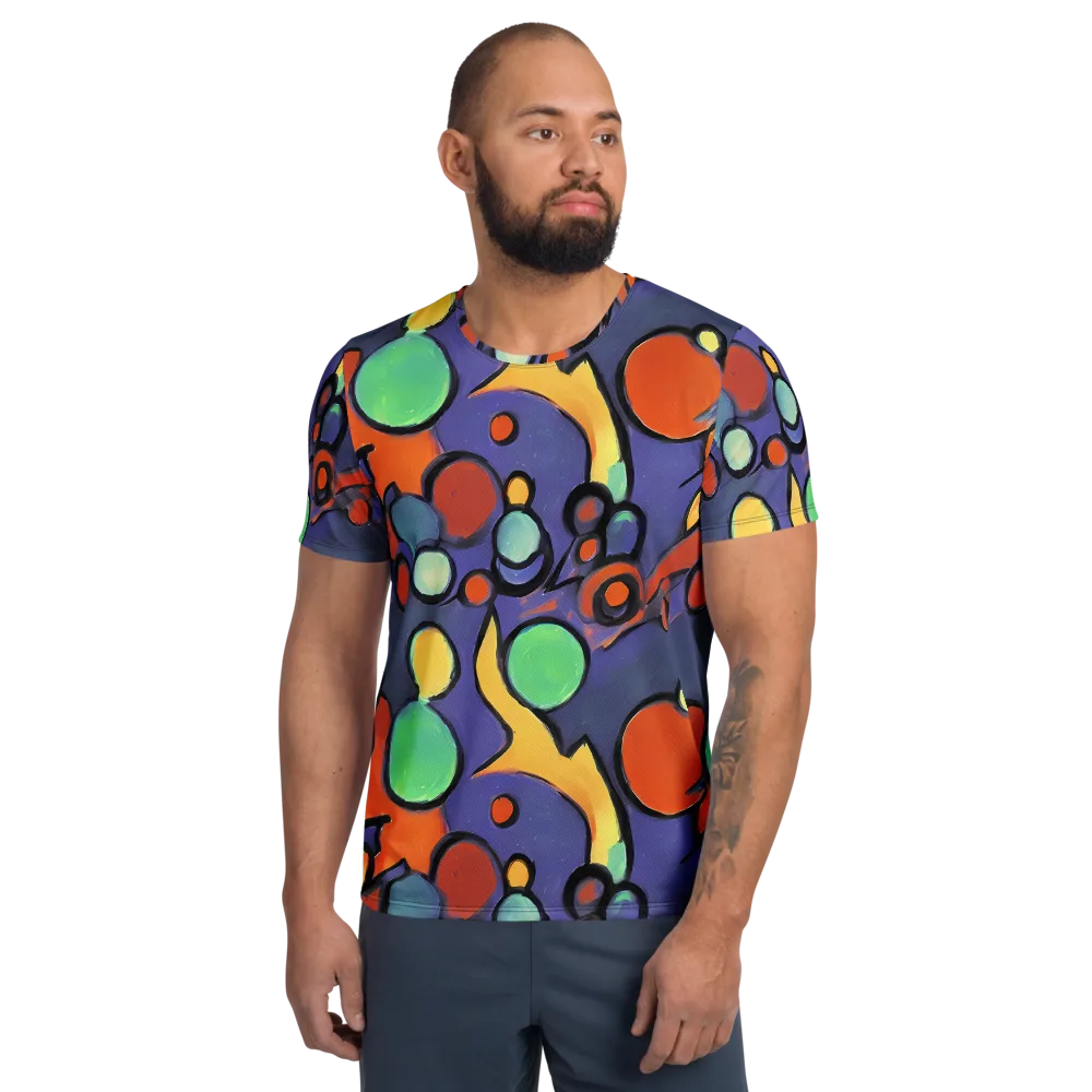 Cosmic Bubblegum on Men's Athletic T-Shirt — Front