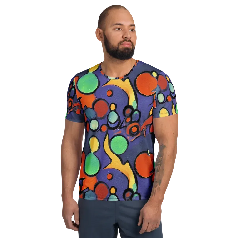 Cosmic Bubblegum on Men's Athletic T-Shirt — Front