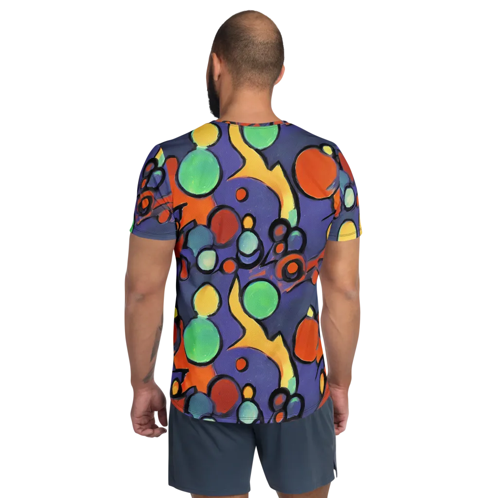 Cosmic Bubblegum on Men's Athletic T-Shirt — Back