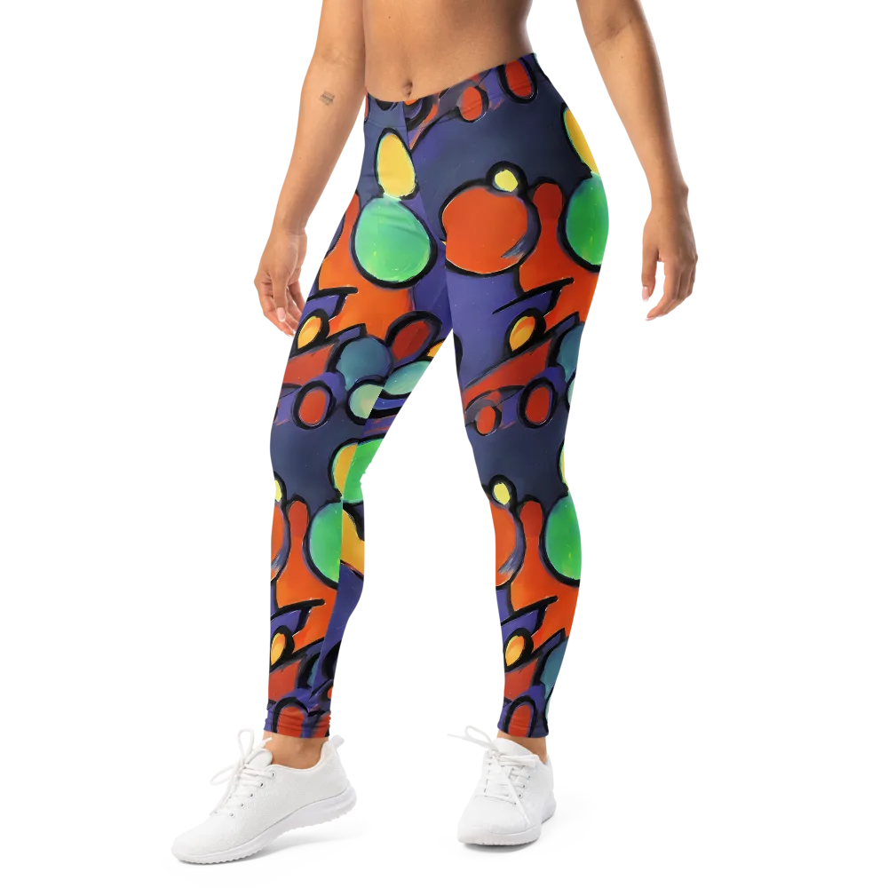 Cosmic Bubblegum on Leggings — Left Front