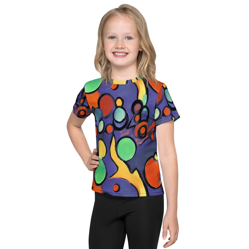Cosmic Bubblegum on Kids Crew Neck T-Shirt — Front
