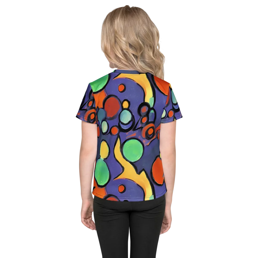 Cosmic Bubblegum on Kids Crew Neck T-Shirt — Back