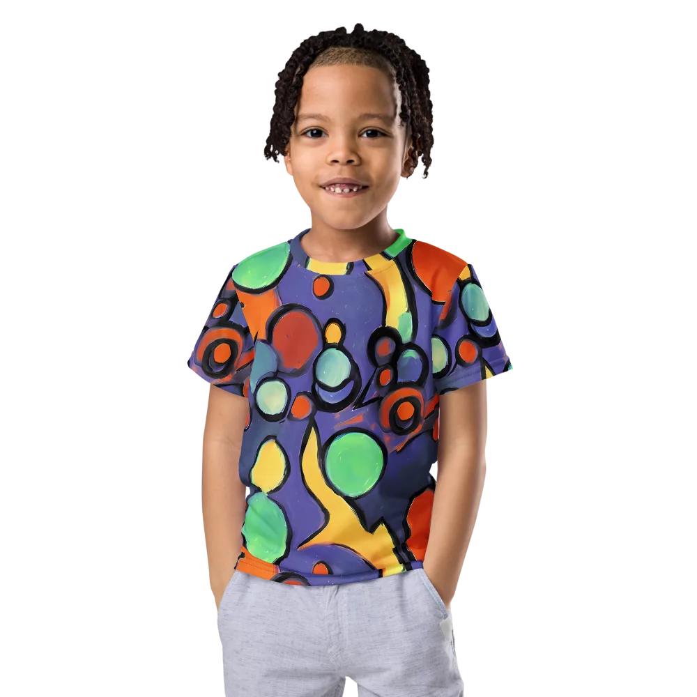 Cosmic Bubblegum on Kids Crew Neck T-Shirt — Front