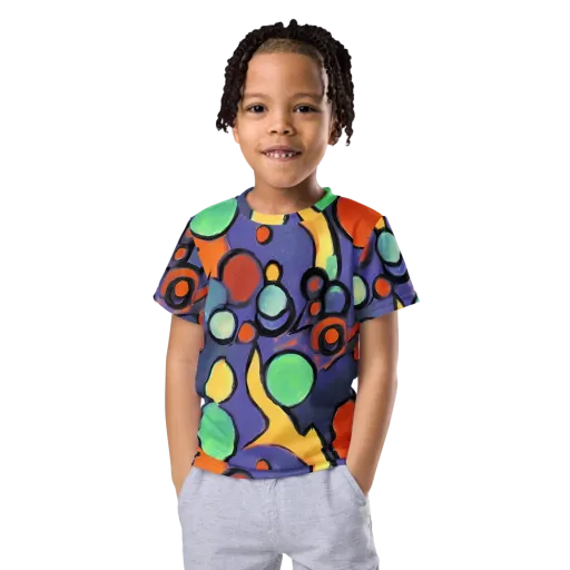 Cosmic Bubblegum on a Kids Crew Neck T-Shirt