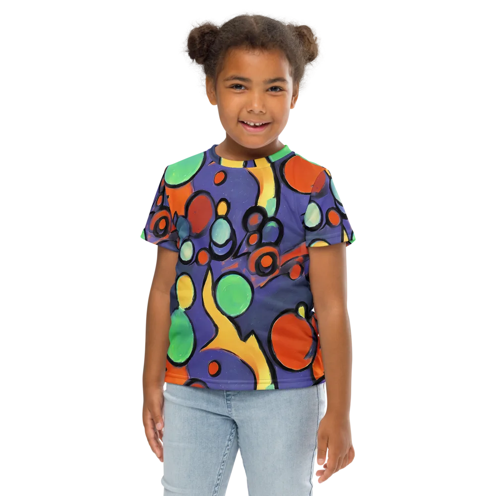 Cosmic Bubblegum on Kids Crew Neck T-Shirt — Front