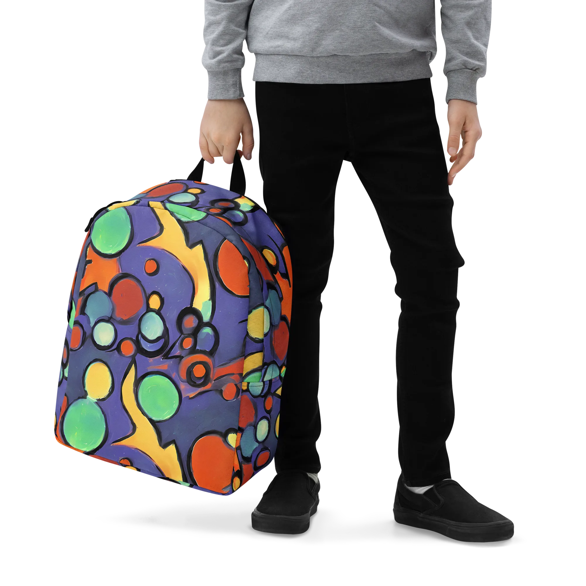Cosmic Bubblegum on Minimalist Backpack — Zoomed-in