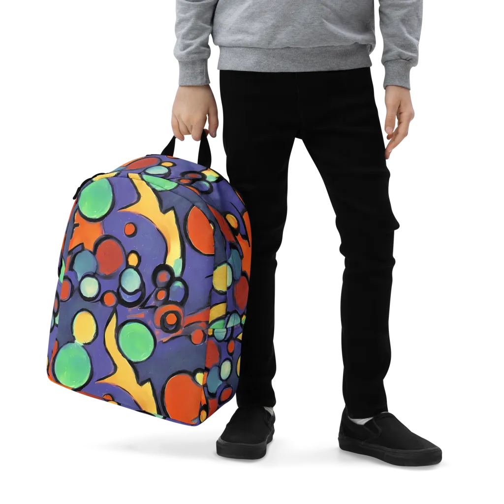 Cosmic Bubblegum on Minimalist Backpack — Zoomed-in