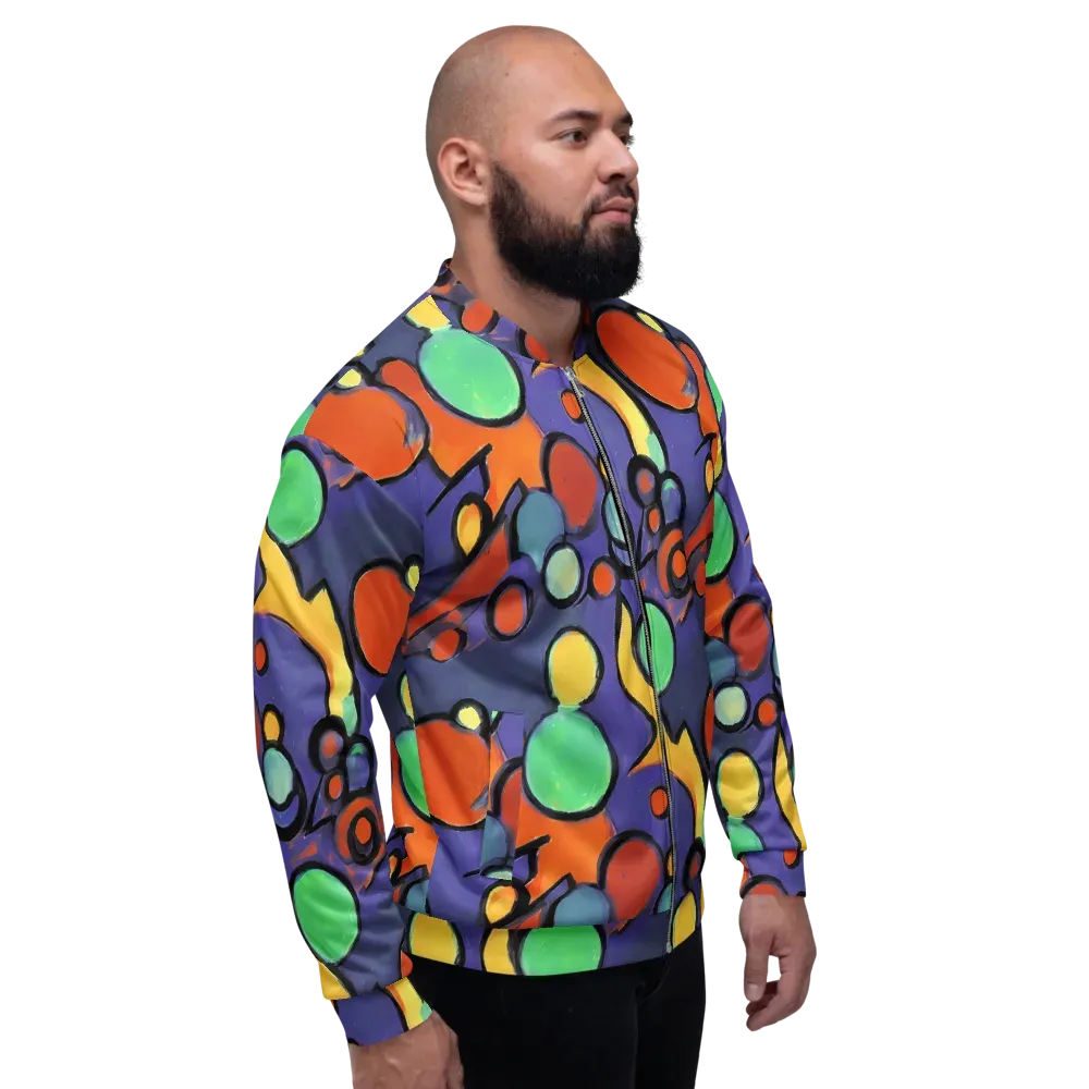 Cosmic Bubblegum on Bomber Jacket — Right
