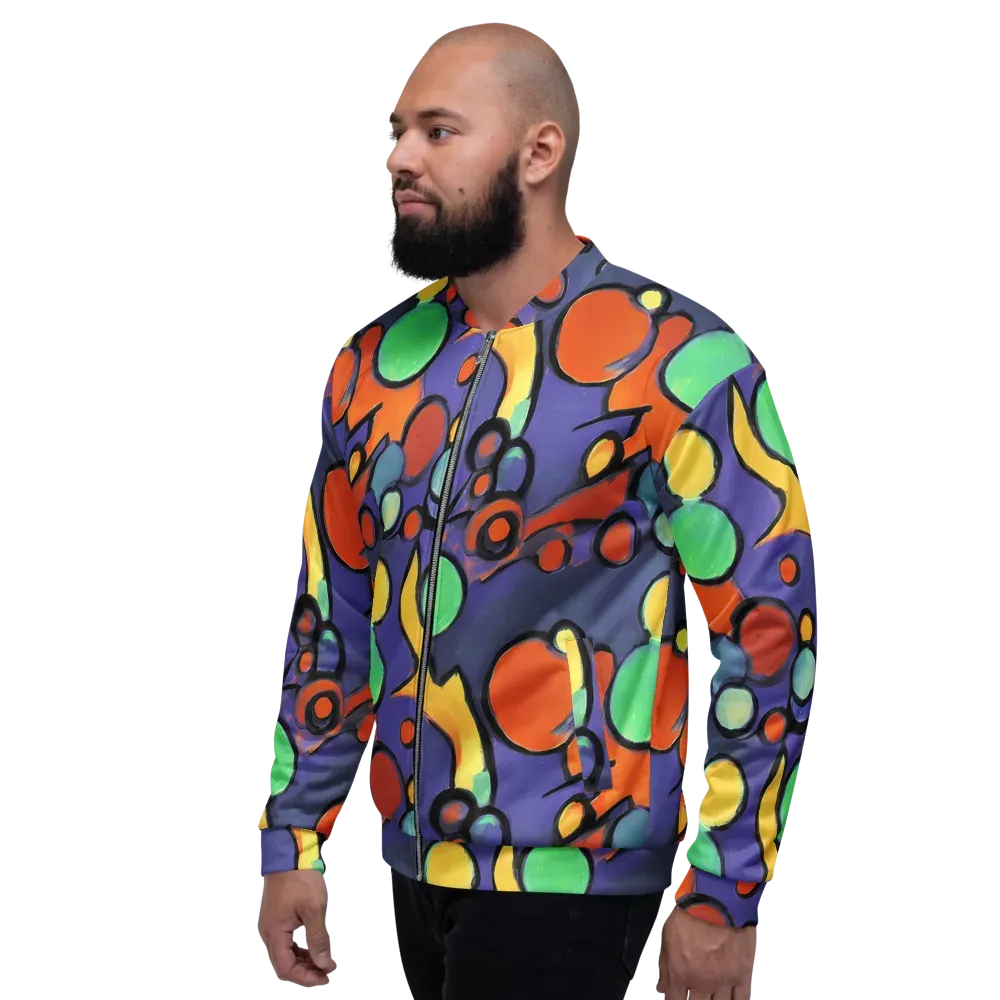 Cosmic Bubblegum on Bomber Jacket — Left