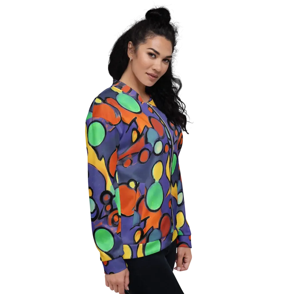 Cosmic Bubblegum on Bomber Jacket — Right
