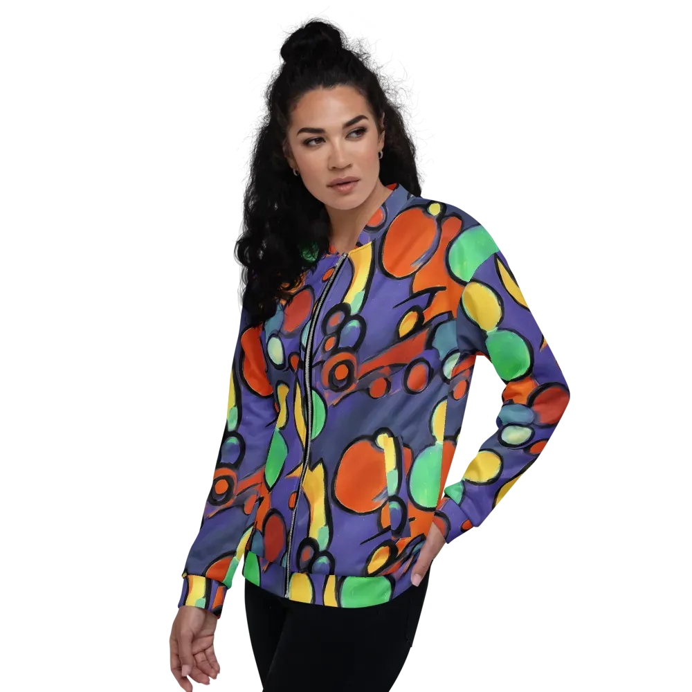 Cosmic Bubblegum on Bomber Jacket — Left
