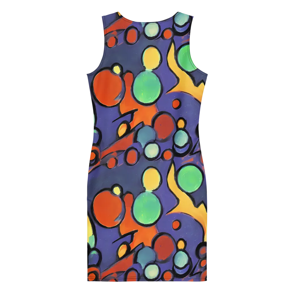 Cosmic Bubblegum on Bodycon Dress — Back