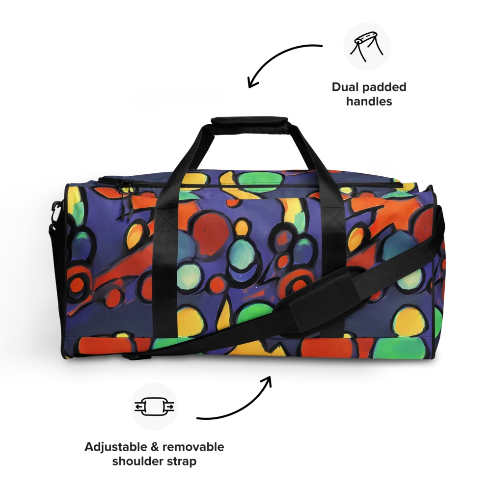 Cosmic Bubblegum on Duffle Bag — Front