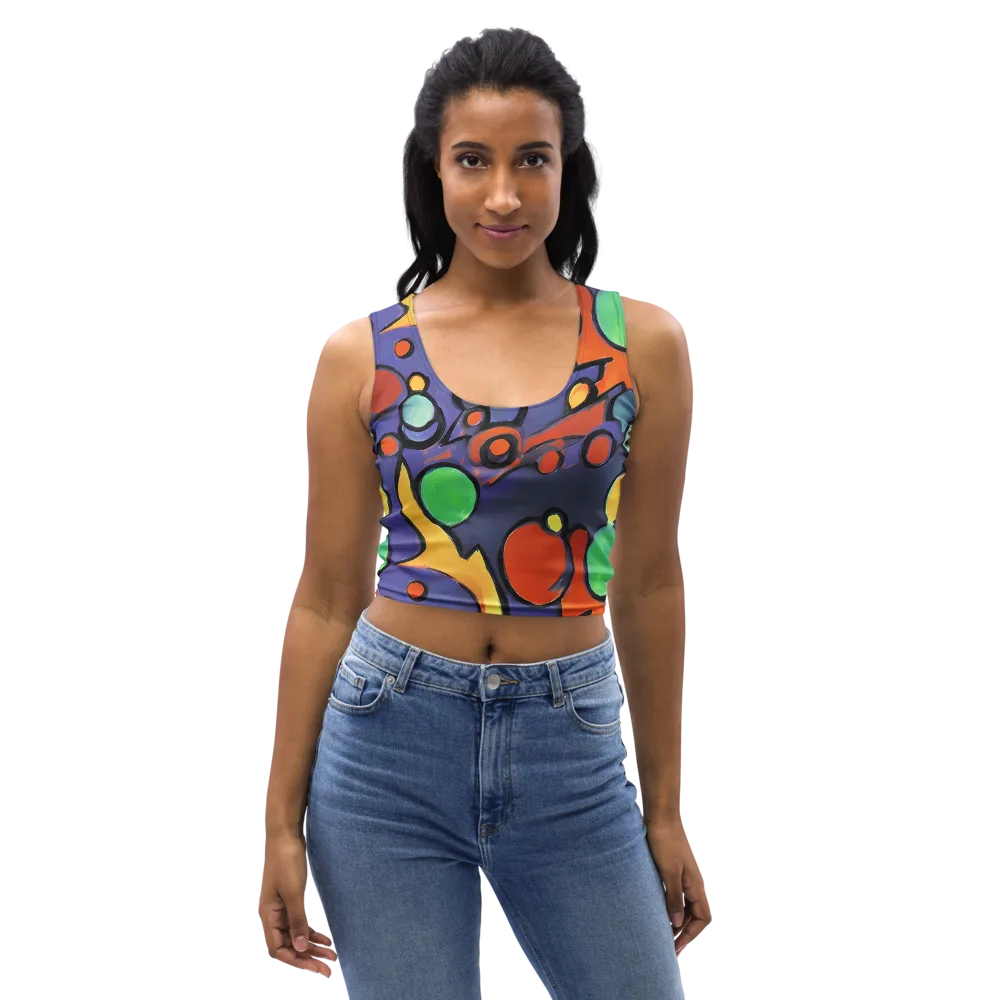 Cosmic Bubblegum on Crop Top — Front