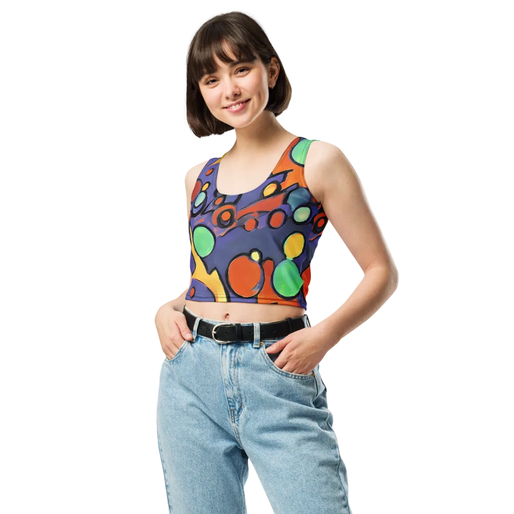Cosmic Bubblegum on Crop Top — Front