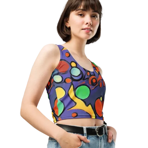Cosmic Bubblegum on a Crop Top
