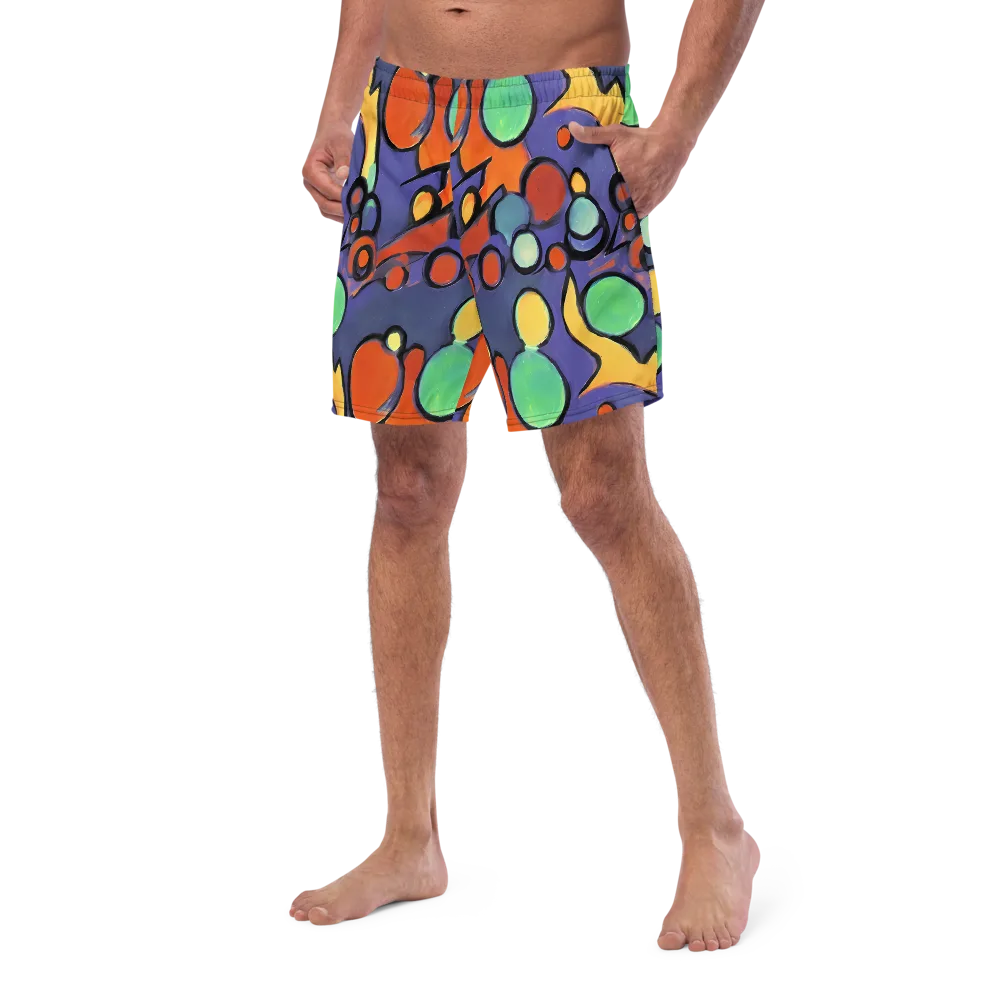 Cosmic Bubblegum on Swim Trunks — Left Front