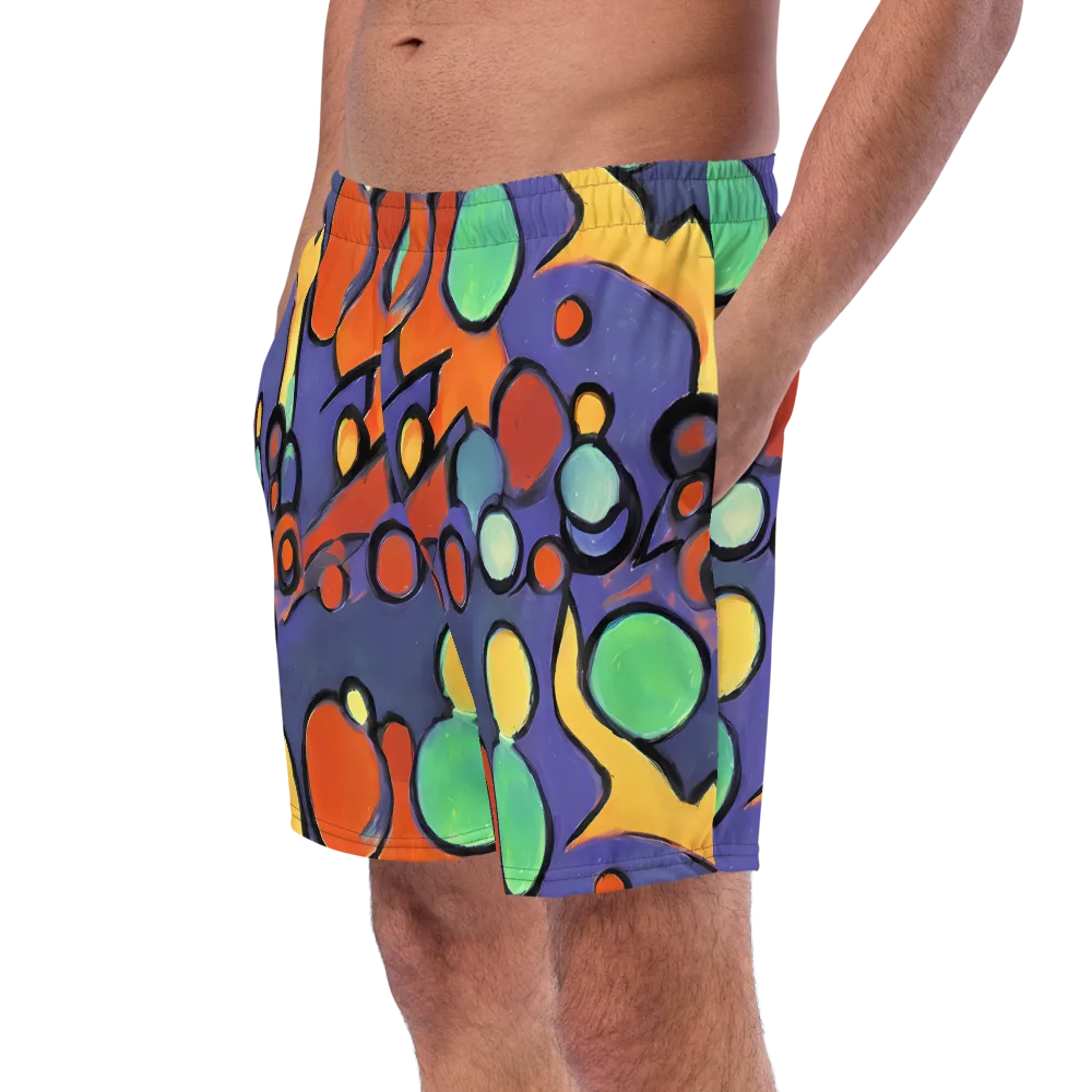 Cosmic Bubblegum on Swim Trunks — Left Front