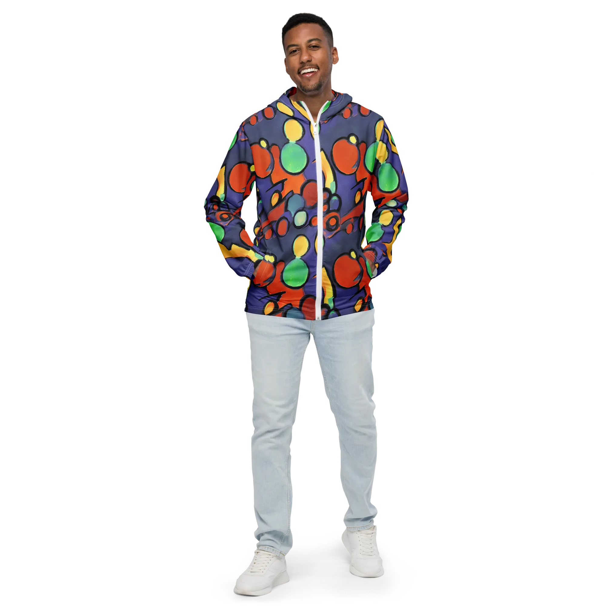 Cosmic Bubblegum on Men's Windbreaker — Front