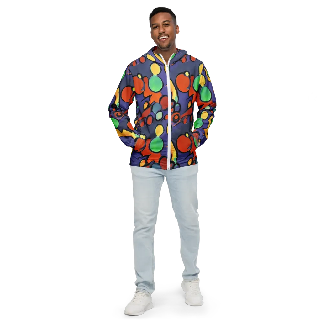 Cosmic Bubblegum on Men's Windbreaker — Front