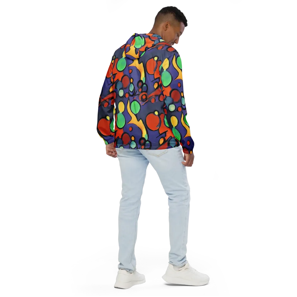 Cosmic Bubblegum on Men's Windbreaker — Back