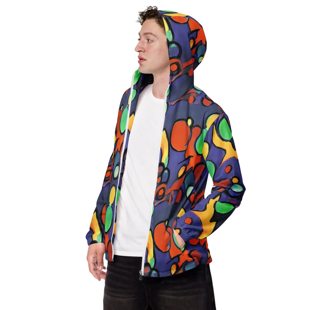 Cosmic Bubblegum on Men's Windbreaker — Left Front