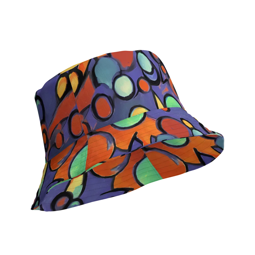 Cosmic Bubblegum on Reversible Bucket Hat — Product details Outside