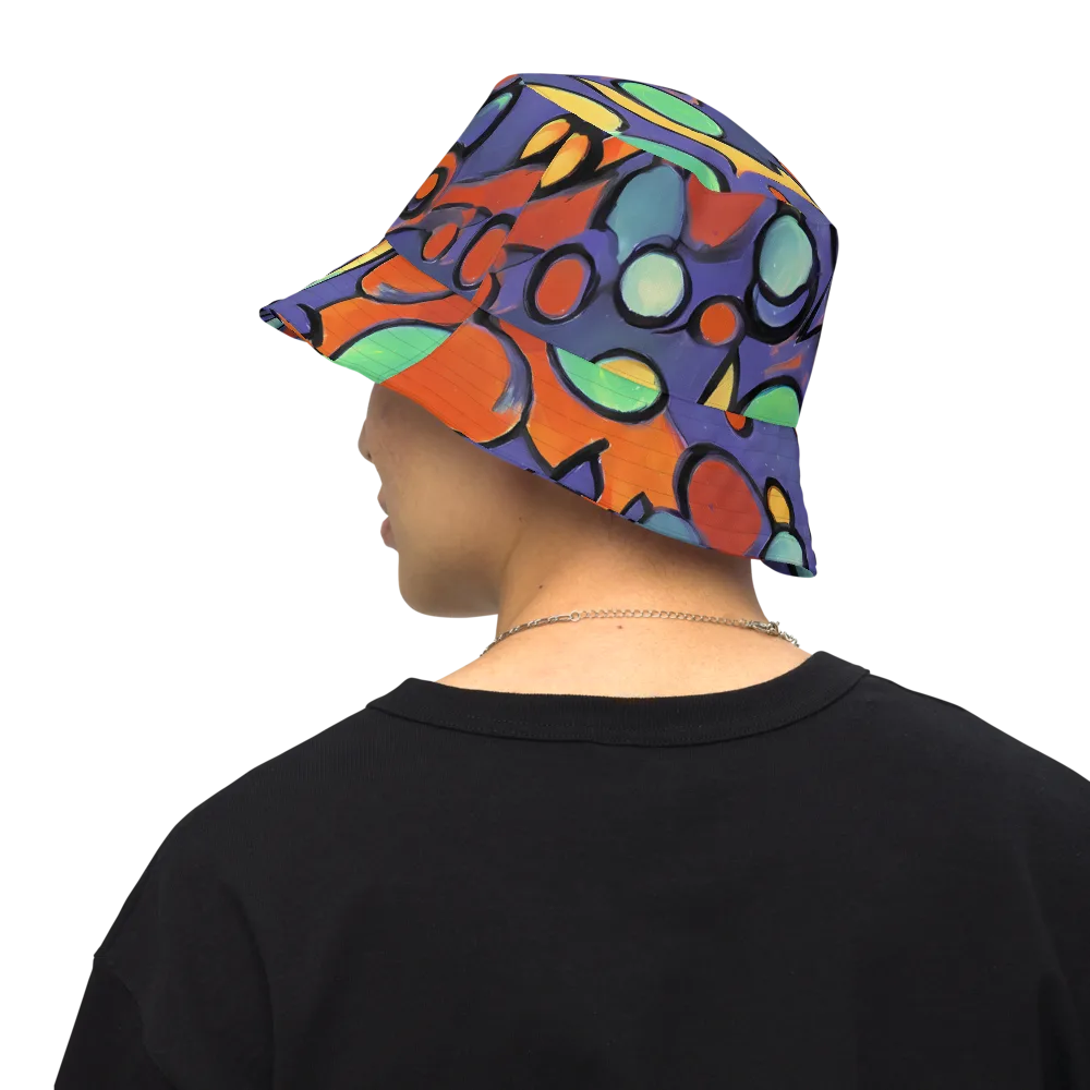 Cosmic Bubblegum on Reversible Bucket Hat — Back Inside