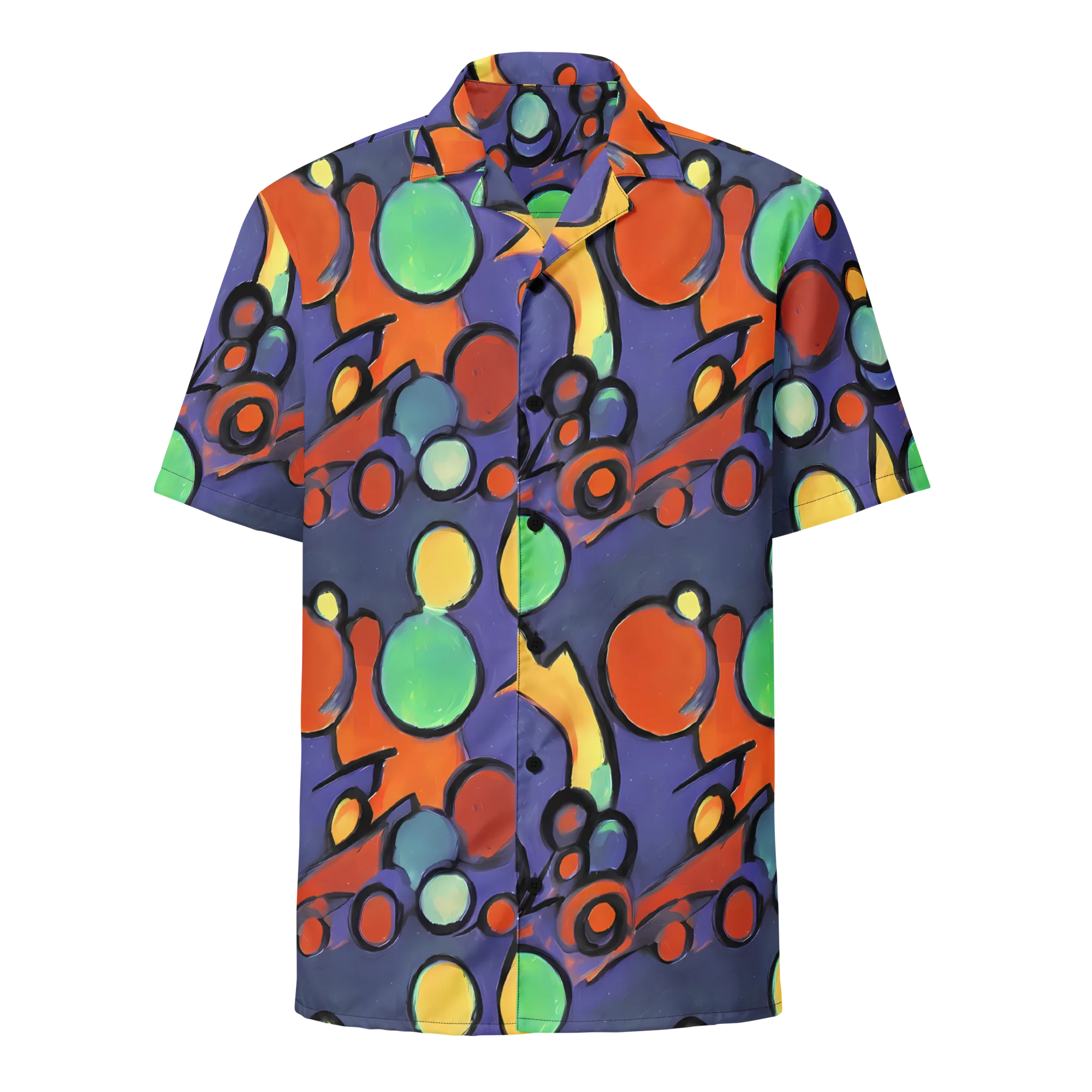 Cosmic Bubblegum on Button Shirt — Front