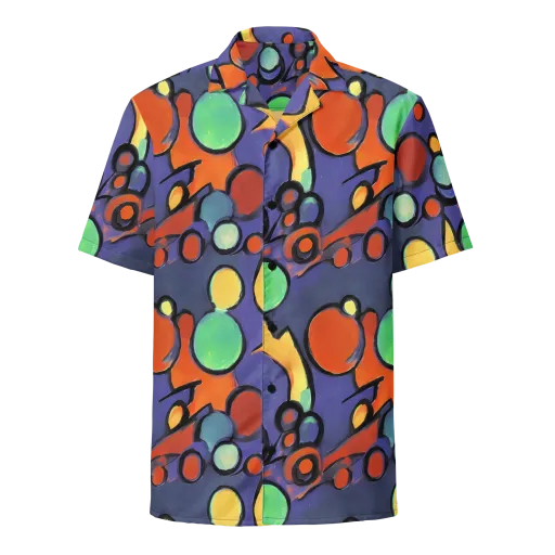 Cosmic Bubblegum on a Button Shirt