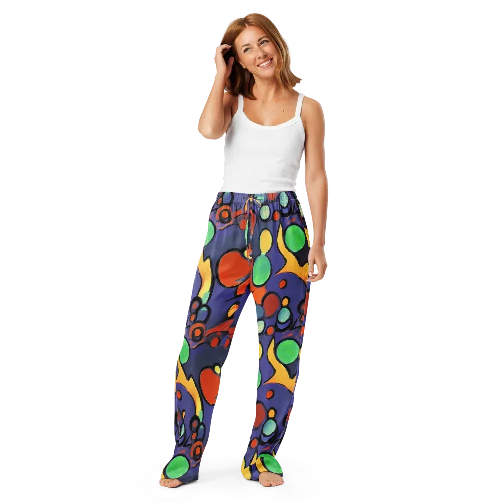 Cosmic Bubblegum on Women's Pajama Pants — Front