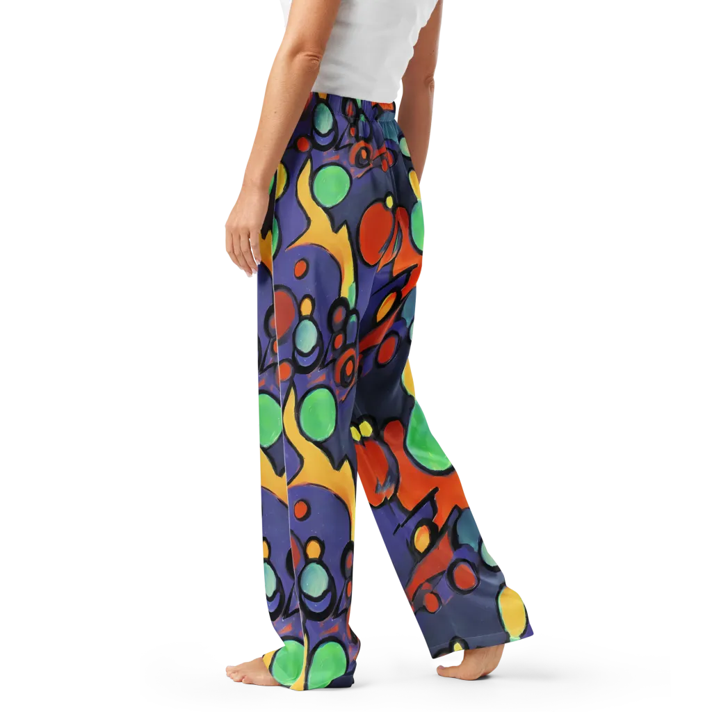Cosmic Bubblegum on Women's Pajama Pants — Left