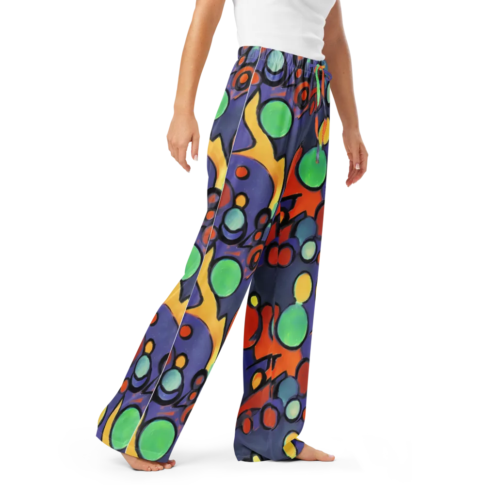 Cosmic Bubblegum on Women's Pajama Pants — Right Front