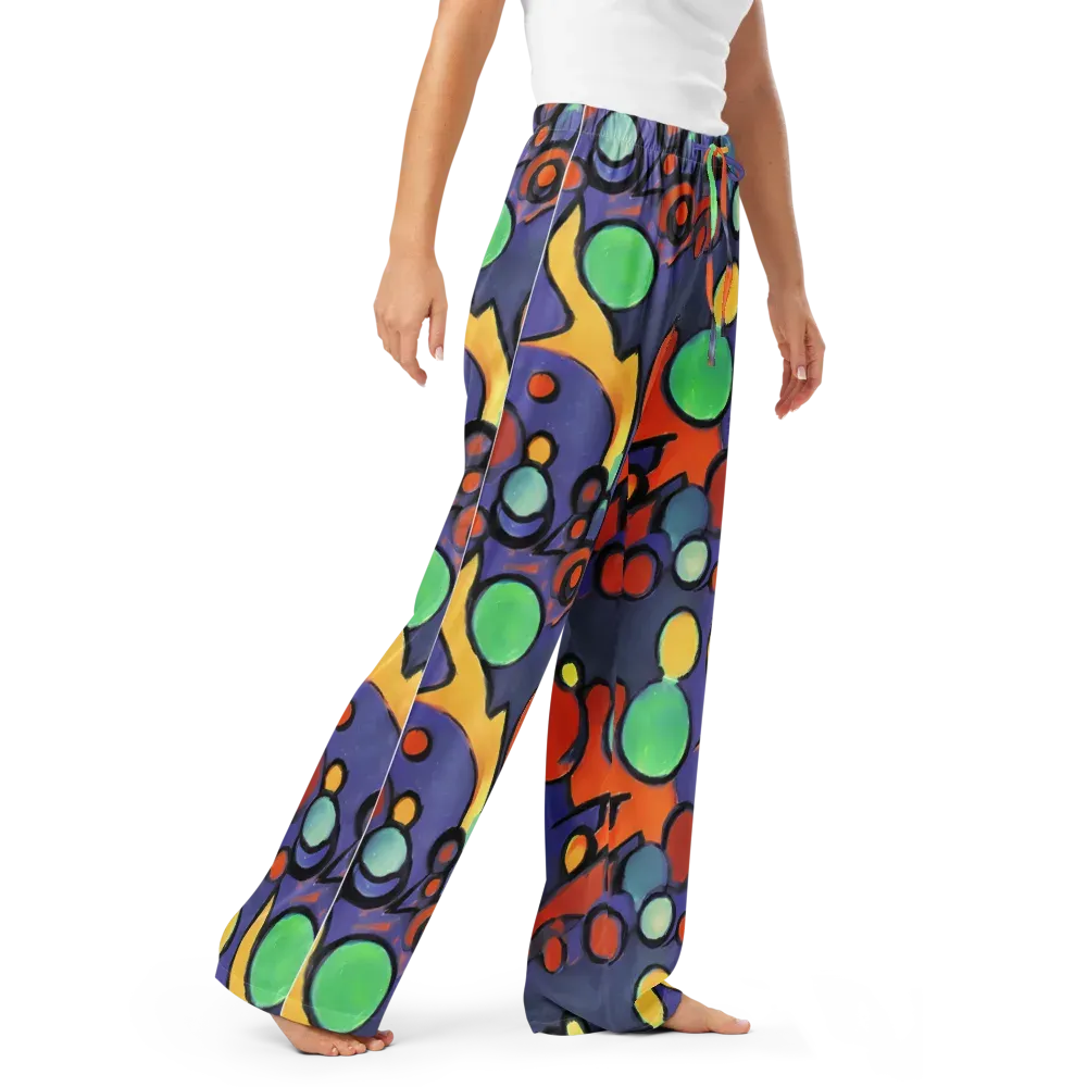 Cosmic Bubblegum on Women's Pajama Pants — Right Front