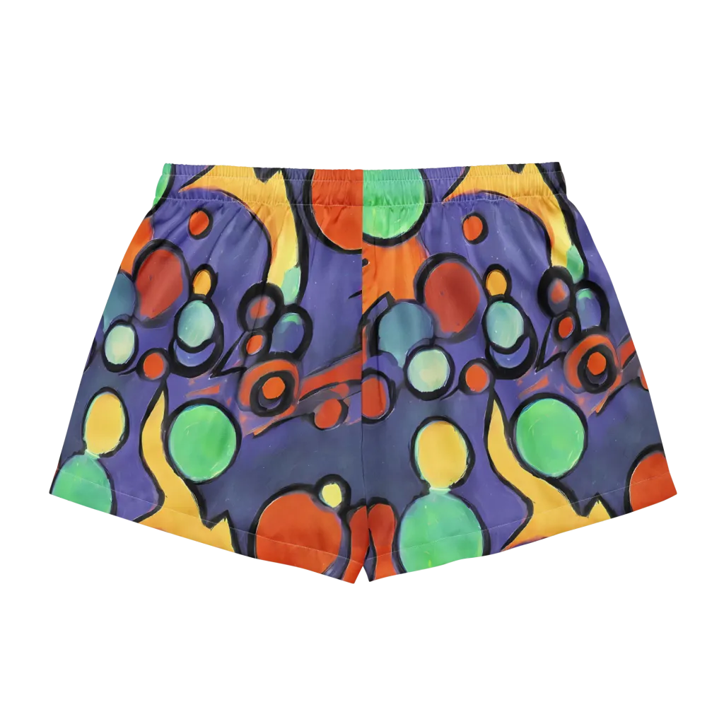 Cosmic Bubblegum on Women's Pajama Shorts — Back
