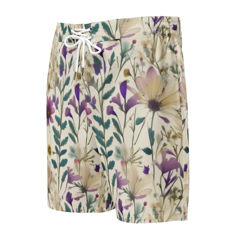 Dusk Botanica on Men's Board Shorts — Front