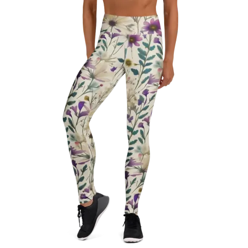 Dusk Botanica on a Yoga Leggings